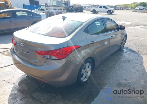 2013 Hyundai Elantra Gls z USA, uszkodzony, nr VIN 5NPDH4AE8DH381021